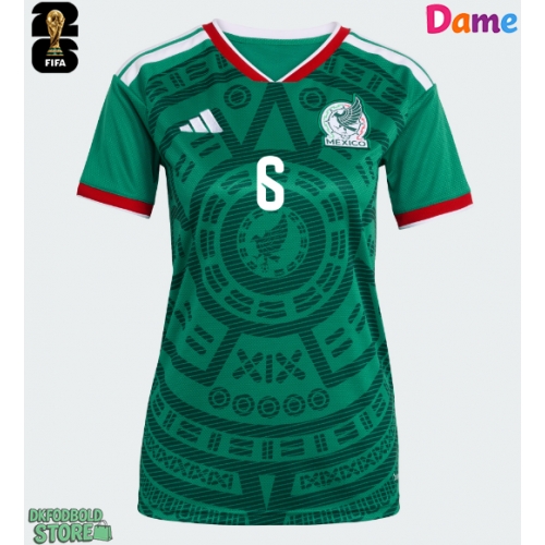 Mexico Erik Lira #6 Replika Hjemmebanetrøje Dame VM 2026 Kortærmet